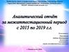Аналитический отчет воспитателя детского сада