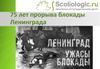 75 лет прорыва блокады Ленинграда