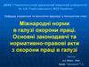 Міжнародні норми в галузі охорони праці. Основні законодавчі та нормативно-правові акти з охорони праці в галузі