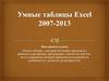 Умные таблицы Excel 2007-2013. Списки