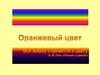 Оранжевый цвет
