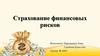 Страхование финансовых рисков