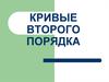 Кривые второго порядка