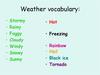 Weather vocabulary