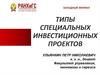 Типы специальных инвестиционных проектов