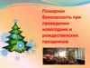 Пожарная безопасность при проведении новогодних и рождественских праздников