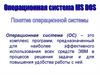Операционная система MS DOS