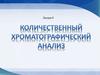 Количественный хроматографический анализ