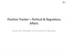Position Tracker – Political & Regulatory Affairs