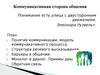 Коммуникативная сторона общения