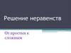 Решение неравенств