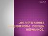 Англия в раннее средневековье. Походы норманнов