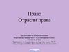 Право. Отрасли права