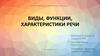 Виды, функции, характеристики речи