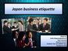 Japan business etiquette