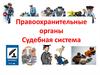 Правоохранительные органы. Судебная система