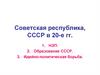 Советская республика, СССР в 20-е гг