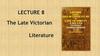 lecture8_TheLate Victorian Literature