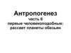 Антропогенез. Первые человекоподобные: рассвет планеты обезьян. (часть 6)