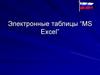 Электронные таблицы MS Excel