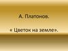 А. Платонов. Цветок на земле