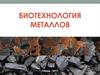 Биотехнология металлов