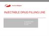 Injectable drug Filling line