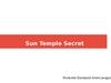 Sun Temple Secret. Проект компьютерной игры