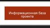 Информационная база проекта