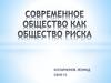 Современное общество как общество риска
