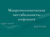 Макроэкономическая нестабильность: инфляция
