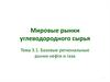 Базовые региональные рынки нефти и газа