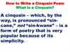 How to write a cinquain poem