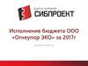 Исполнение бюджета ООО «Огнеупор ЭКО»