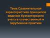 Сравнительная характеристика принципов ведения бухгалтерского учета в отечественной и зарубежной практике