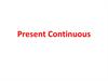 Present Continuous