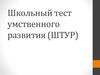 Школьный тест умственного развития (ШТУР)