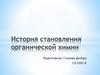 История становления органической химии