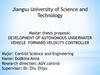 Master thesis proposal: Development of autonomous underwater vehicle forward velocity controller