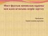 Фаст-фудтың химиялық құрамы мен адам ағзасына әсерін зерттеу
