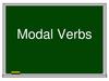 Modal verbs
