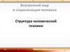 Внутренний мир и социализация человека. Структура человеческой психики