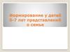 Формирование у детей 6-7 лет представлений о семье