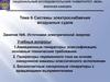 Источники электрической энергии. Системы электроснабжения воздушных судов. Тема 6