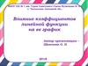Влияние коэффициентов линейной функции на ее график