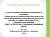 Аттестационная работа: Проектная деятельность учащихся (эссе)