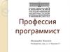 Профессия программист