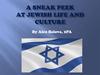 A sneak peek at Jewish life and culture