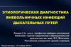 Этиологическая диагностика внебольничных инфекций дыхательных путей