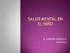 Salud mental en el niño